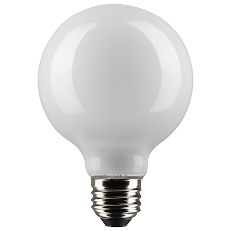 SATCO 4.5 Watt G25 LED Lamp, White, Medium Base, 90 CRI, 3000K, 120 Volts S21231